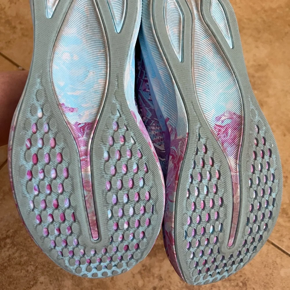 Asics Vibrant Purple and Teal Sneakers - Picture 4 of 7